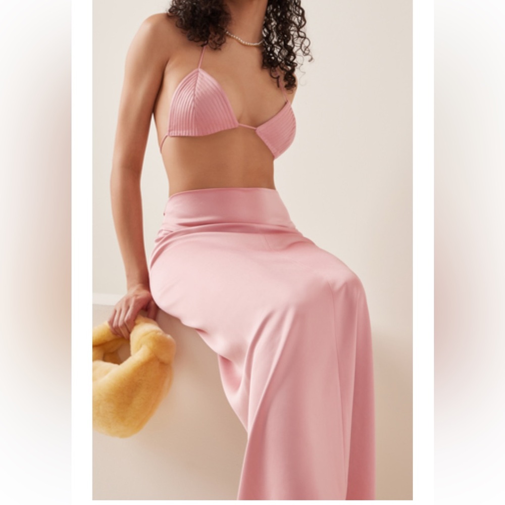 Paris Georgia Marta Quilted Top and Skirt Pink